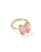 Load image into Gallery viewer, Bow Band Ring in Mother-of-Pearl, Jewelry Gift For Women-Size 7