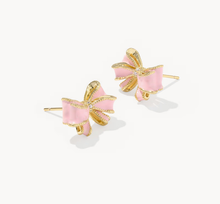 Carregar imagem no visualizador da galeria, Bowknot Jewelry Collection For Women Enamel Gold Bow Necklace Earrings Set Natural Freshwater Pearl Rhinestone Inlaid Sweet Fashion Jewelry Multiple Styles