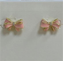 Carregar imagem no visualizador da galeria, Bowknot Jewelry Collection For Women Enamel Gold Bow Necklace Earrings Set Natural Freshwater Pearl Rhinestone Inlaid Sweet Fashion Jewelry Multiple Styles