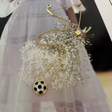 Load image into Gallery viewer, Soccer Necklace for Women, Football Fans Pendant Necklaces Team Gifts Game Day Jewelry