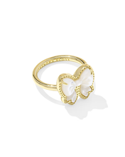 Load image into Gallery viewer, Bow Band Ring in Mother-of-Pearl, Jewelry Gift For Women-Size 7
