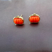 Lade das Bild in den Galerie-Viewer, Halloween Series Orange Pumpkin Spooky Mood Stretch Bracelet/Stud Earrings, Fashion Jewelry, Unique Gifts