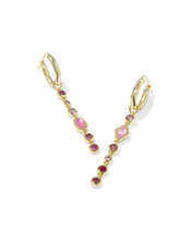 Lade das Bild in den Galerie-Viewer, Multi/White Pink Mix Crystal Illusion Strand Necklace/Huggie Earrings/Bracelet Jewelry Set for Women, Fashion Jewelry, Unique Gifts