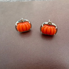 Lade das Bild in den Galerie-Viewer, Halloween Series Orange Pumpkin Spooky Mood Stretch Bracelet/Stud Earrings, Fashion Jewelry, Unique Gifts