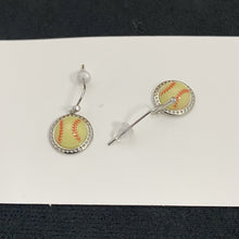 Load image into Gallery viewer, Sports Theme Dangle Earrings Soccer Basketball Volleyball Baseball Softball Game Day Fan Statement Earrings Jewelry Gift for Women Girls