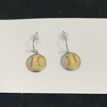 Load image into Gallery viewer, Sports Theme Dangle Earrings Soccer Basketball Volleyball Baseball Softball Game Day Fan Statement Earrings Jewelry Gift for Women Girls