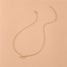Load image into Gallery viewer, Angel Number Necklace 111 222 333 777 Stainless Steel Lucky Number Pendant Gold Chain Spiritual Manifestation Jewelry With Message Card
