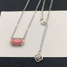 Lade das Bild in den Galerie-Viewer, Etch Frame Oval Pendant Necklace for Women, Gold Plated Mixed Paperclip Chain Western Boho Jewelry Gift