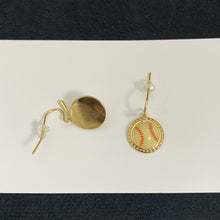 Load image into Gallery viewer, Sports Theme Dangle Earrings Soccer Basketball Volleyball Baseball Softball Game Day Fan Statement Earrings Jewelry Gift for Women Girls