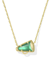 Load image into Gallery viewer, Cheer Megaphone Short Pendant Necklace in Mother-of-Pearl,Fashion Jewelry, Unique Gifts