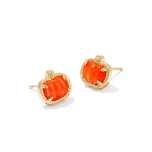 Lade das Bild in den Galerie-Viewer, Halloween Series Orange Pumpkin Spooky Mood Stretch Bracelet/Stud Earrings, Fashion Jewelry, Unique Gifts