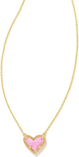 Lade das Bild in den Galerie-Viewer, Heart Natural Crystal Gemstone Adjustable Pendant Necklace for Women, Fashion Jewelry