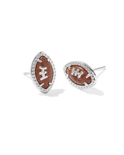 Lade das Bild in den Galerie-Viewer, Orange Goldstone Football Stretch Bracelet/Stud Earrings, Fashion Jewelry, Unique Gifts