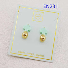 Load image into Gallery viewer, Colorful Cross with Round beads Stud Earrings for Women Birthday Gifts, Unique Gift