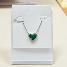 Lade das Bild in den Galerie-Viewer, Heart Natural Crystal Gemstone Adjustable Pendant Necklace for Women, Fashion Jewelry