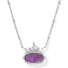 Lade das Bild in den Galerie-Viewer, Princess Series Sparkling Crown Accent Short Pendant Necklace, Fashion Jewelry, Unique Gifts