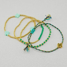 Lade das Bild in den Galerie-Viewer, Boho Multilayer Beaded Bracelet Set Colorful Seed Bead Cross Charm Braided Tassel Adjustable Bracelets Bohemian Jewelry