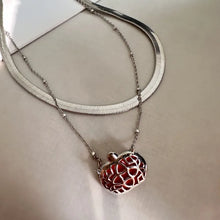 Lade das Bild in den Galerie-Viewer, Halloween Orange Pumpkin Herringbone Double Strand Necklace for Women, Fashion Jewelry, Unique Gifts
