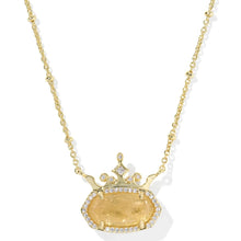 Lade das Bild in den Galerie-Viewer, Princess Series Sparkling Crown Accent Short Pendant Necklace, Fashion Jewelry, Unique Gifts