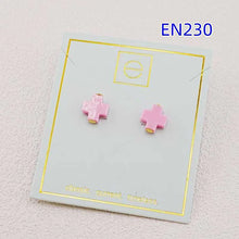 Cargar imagen en el visor de la galería, Fashion Jewelry New Colorful Cross Stud Earrings for Women Birthday Gifts, Unique Gift