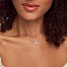 Lade das Bild in den Galerie-Viewer, Heart Natural Crystal Gemstone Adjustable Pendant Necklace for Women, Fashion Jewelry