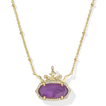 Lade das Bild in den Galerie-Viewer, Princess Series Sparkling Crown Accent Short Pendant Necklace, Fashion Jewelry, Unique Gifts