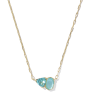 Lade das Bild in den Galerie-Viewer, Colorful Birthstones Short Pendant Necklace for Women, Fashion Jewelry, Unique Gifts
