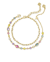 Lade das Bild in den Galerie-Viewer, Multi/White Pink Mix Crystal Illusion Strand Necklace/Huggie Earrings/Bracelet Jewelry Set for Women, Fashion Jewelry, Unique Gifts
