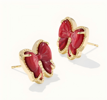 Lade das Bild in den Galerie-Viewer, Bow Stud Earrings in Carved Mother-of-Pearl, For Party Fashion Jewelry Gift Idea