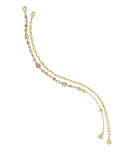 Lade das Bild in den Galerie-Viewer, Multi/White Pink Mix Crystal Illusion Strand Necklace/Huggie Earrings/Bracelet Jewelry Set for Women, Fashion Jewelry, Unique Gifts