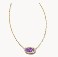 Carica l'immagine nel visualizzatore di Gallery, Purple Drusy Pendant Necklace for Women, Fashion Jewelry, Unique Gifts
