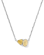 Cargar imagen en el visor de la galería, Colorful Birthstones Short Pendant Necklace for Women, Fashion Jewelry, Unique Gifts
