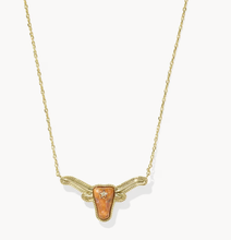 Lade das Bild in den Galerie-Viewer, Longhorn Short Pendant Necklace Western Cowgirl Texas Bull Head Choker Necklaces, Fashion Jewelry, Unique Gifts
