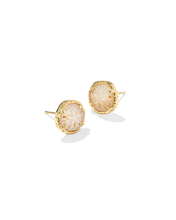 Load image into Gallery viewer, Sand Dollar Short Pendant Necklace/Stud Earrings in Natural Mother-of-Pearl, Fashion Jewelry, Unique Gifts
