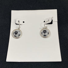 Load image into Gallery viewer, Sports Theme Dangle Earrings Soccer Basketball Volleyball Baseball Softball Game Day Fan Statement Earrings Jewelry Gift for Women Girls

