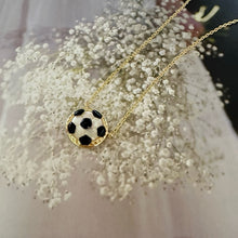 Load image into Gallery viewer, Soccer Necklace for Women, Football Fans Pendant Necklaces Team Gifts Game Day Jewelry
