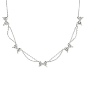 Carica l'immagine nel visualizzatore di Gallery, Bow Gold/Silver Strand Necklace,Fashion Jewelry Gift Idea
