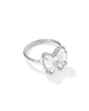 Load image into Gallery viewer, Bow Band Ring in Mother-of-Pearl, Jewelry Gift For Women-Size 7
