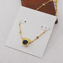 Carica l'immagine nel visualizzatore di Gallery, Mickey Mouse Short Pendant Necklace in Drusy for Women, Fashion Jewelry, Unique Gifts
