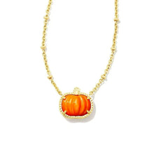 Charger l'image dans la galerie, Halloween Orange Small Pumpkin Spooky Mood Gemstone Pendant Necklace for Women, Fashion Jewelry, Unique Gifts
