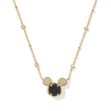 Carica l'immagine nel visualizzatore di Gallery, Mickey Mouse Short Pendant Necklace in Drusy for Women, Fashion Jewelry, Unique Gifts
