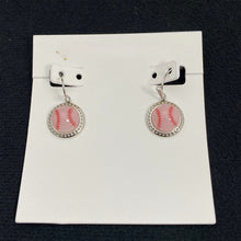 Load image into Gallery viewer, Sports Theme Dangle Earrings Soccer Basketball Volleyball Baseball Softball Game Day Fan Statement Earrings Jewelry Gift for Women Girls
