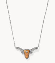 Lade das Bild in den Galerie-Viewer, Longhorn Short Pendant Necklace Western Cowgirl Texas Bull Head Choker Necklaces, Fashion Jewelry, Unique Gifts
