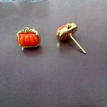 Load image into Gallery viewer, Halloween Series Orange Pumpkin Spooky Mood Stretch Bracelet/Stud Earrings, Fashion Jewelry, Unique Gifts
