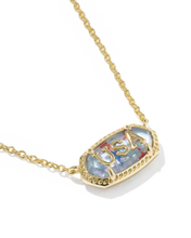 Carregar imagem no visualizador da galeria, USA Gold Short Pendant Necklace, Fashion Jewelry for Women, Unique Gifts
