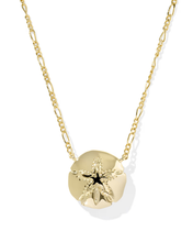 Load image into Gallery viewer, Sand Dollar Short Pendant Necklace/Stud Earrings in Natural Mother-of-Pearl, Fashion Jewelry, Unique Gifts
