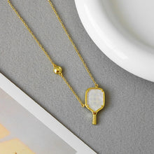 Charger l'image dans la galerie, Pickleball Short Pendant Necklace in Ivory Mother-of-Pearl,Fashion Jewelry,Unique Gifts

