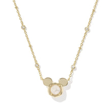Carica l'immagine nel visualizzatore di Gallery, Mickey Mouse Short Pendant Necklace in Drusy for Women, Fashion Jewelry, Unique Gifts

