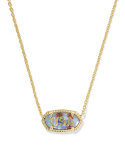 Carregar imagem no visualizador da galeria, USA Gold Short Pendant Necklace, Fashion Jewelry for Women, Unique Gifts
