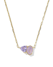 Cargar imagen en el visor de la galería, Colorful Birthstones Short Pendant Necklace for Women, Fashion Jewelry, Unique Gifts
